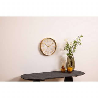 Horloge effet patiné - Diam 30 cm - Gris et doré