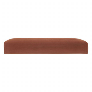 Pouf de rangement pliable en velours - Terracotta