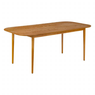 Table à manger en bois pour 6 personnes KISCO - Marron