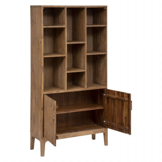 Bibliothèque 2 portes en bois SABOR - Beige