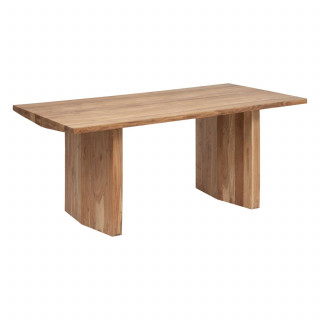 Table à manger en bois pour 6 personnes OSCAR - Beige