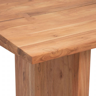 Table à manger en bois pour 6 personnes OSCAR - Beige