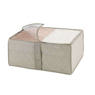 Boite de rangement rectangulaire - 55 x 40 x 20 cm - Beige