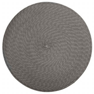 Set de table Tressé Rond - Diam. 38 cm - Gris