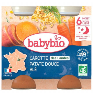 Pot légumes et blé BIO - 2x200g - Pack 400g