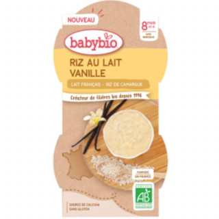 Lot 3x Bol riz au lait vanille BIO - 2x100g - Pack 600g