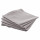 Ensemble de 4 serviettes de table CHAMBRAY - 40 x 40 cm - Gris clair