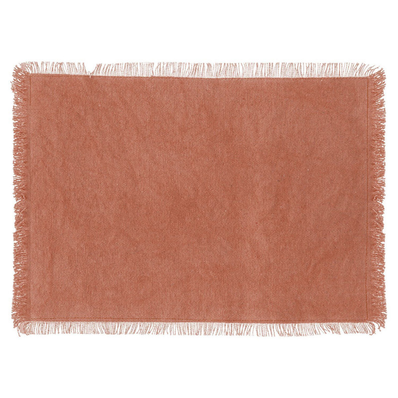 Set de table en coton MAHA - 45 x 30 cm - Terracotta