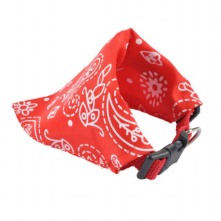 Collier bandana réglable - 30 à 50 cm - Rouge