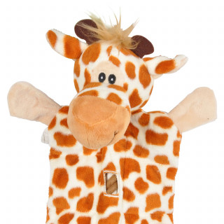 Peluche girafe avec corde pour chien