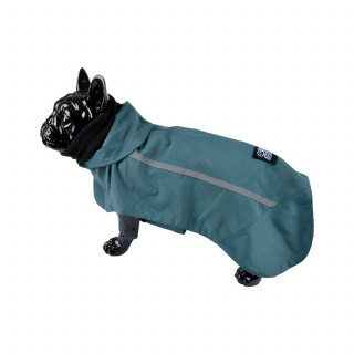 Veste imperméable et polaire pour chien - Bleu