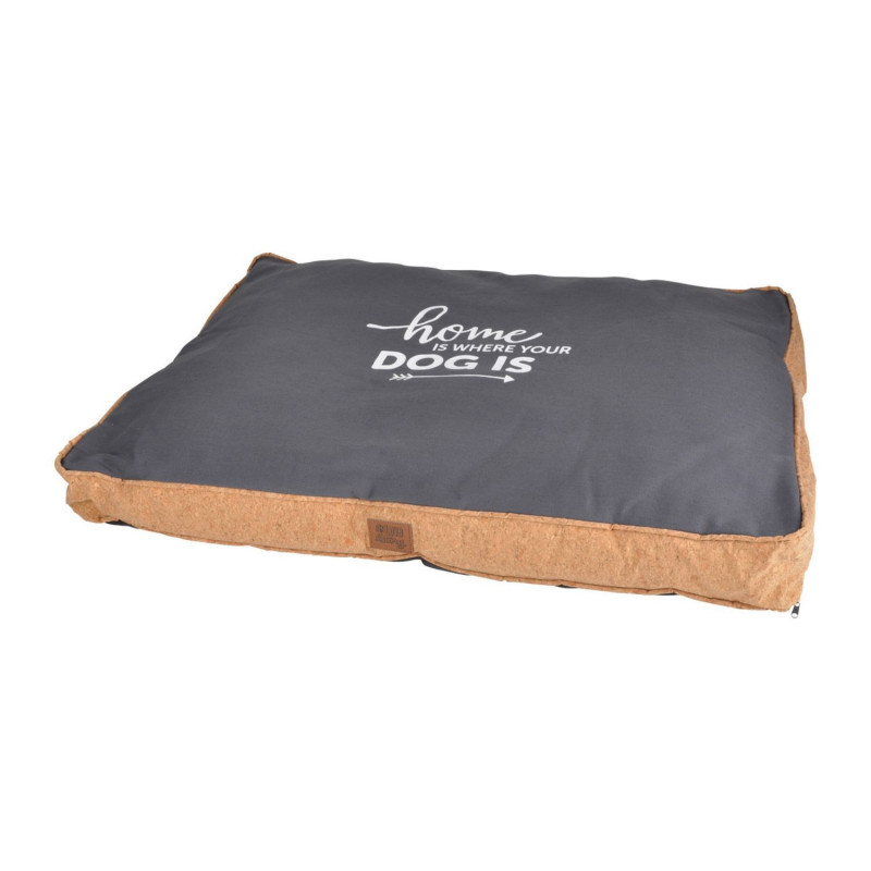 Coussin rectangle en liège et polyester pour chien - Long 90 cm