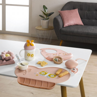 Set de table enfant avec récupérateur - Papillons