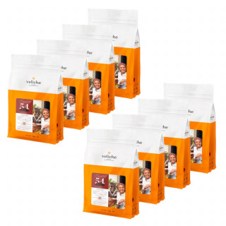 Lot 8x Chocolat de couverture noir 54% de cacao - Sachet 20kg