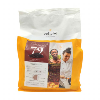 Lot 8x Chocolat de couverture noir 72% de cacao - Sachet 20kg