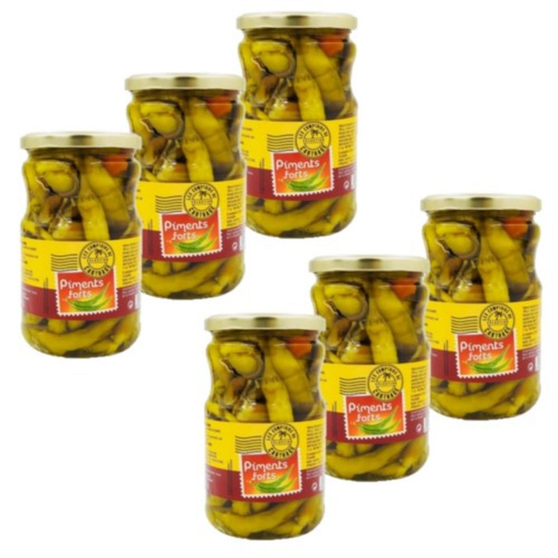 Lot 6x Piments forts - Bocal 3,72kg
