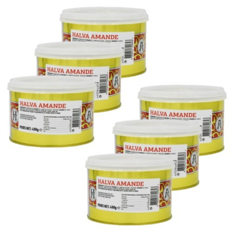 Lot 6x Halva à l'amande - Boîte 2,4kg