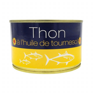 Lot 12x Thon entier à l'huile de tournesol - Boîte 4,8kg