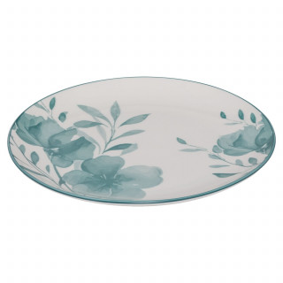 Service vaisselle 18 pièces en porcelaine LILY - Blanc
