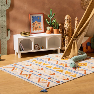 Tapis rectangle MARRAKECH - 120 x 170 cm - Multicolore