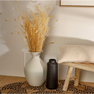 Vase en métal SYLVAIN - H. 36 cm - Blanc