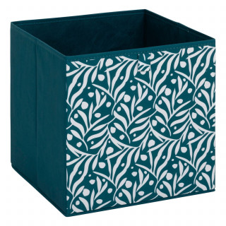 Lot de 6 boites de rangement OLIVIA - L. 31 x l.31 x H. 31 cm - Bleu