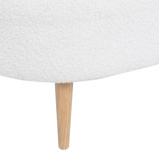 Banquette en bouclette INSI - 2 Places - Blanc