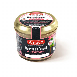 Lot 10x Mousse de canard à l'Armagnac - Bocal 90g