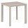 Table de jardin fixe en aluminium effet bois 2 places EVASION - Lin et argile