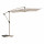 Parasol déporté carré MANOA - L. 250 x l. 250 cm - Argile et blé