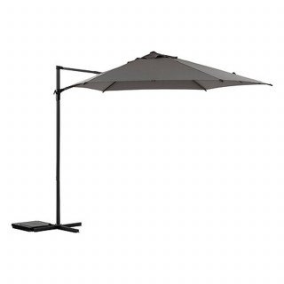 Parasol déporté rond NAULIA - Diam. 330 cm - Ardoise
