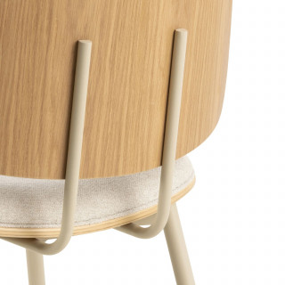 Lot de 2 chaises de salle à manger AULNE - Beige