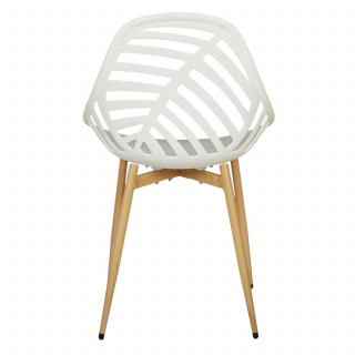Lot de 4 chaises ajourées ALAMEDA - Blanc
