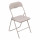 Chaise pliante en PVC - Beige