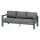 Canapé de jardin en aluminium 3 places EVASION - Graphite