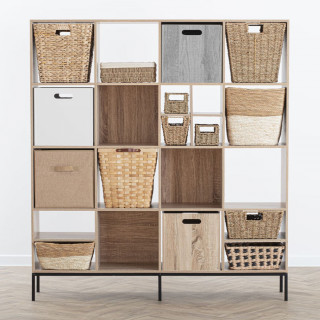 Boîte de rangement en MDF effet bois Mix n' modul - L. 31 x l. 31 cm - Couleur chêne gris
