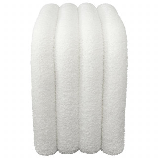 Pouf en bouclette ARCHY - Blanc