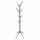 Porte-manteau design bois Abby - L. 45 x H. 177 cm - Gris