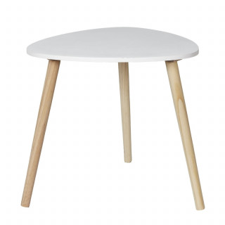 Table basse triangulaire SHELLY - Blanc