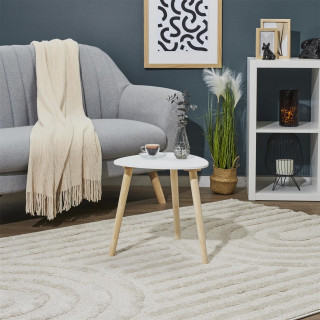 Table d'appoint triangulaire SHELLY - Blanc