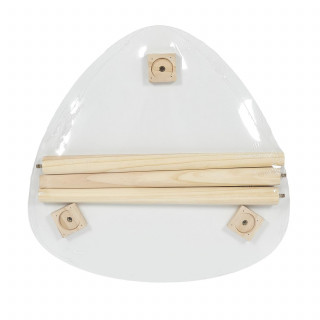 Table d'appoint triangulaire SHELLY - Blanc