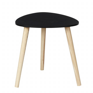 Table d'appoint triangulaire SHELLY - Noir