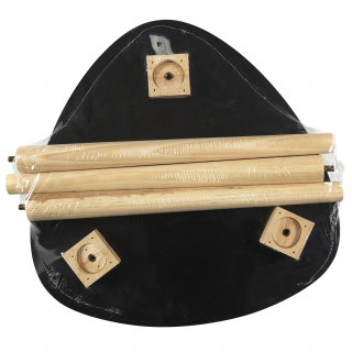 Table d'appoint triangulaire SHELLY - Noir