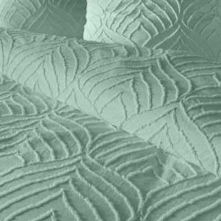 Parure de lit effet tufté HELTIE - 220 x 240 cm - Vert
