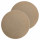 Lot de 2 sets de table tissés antidérapants - Beige