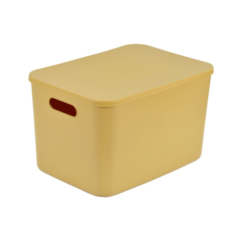 Boite avec couvercle CHROMACASE - 15,5 L - Ocre Boite avec couvercle CHROMACASE - 15,5 L - Ocre