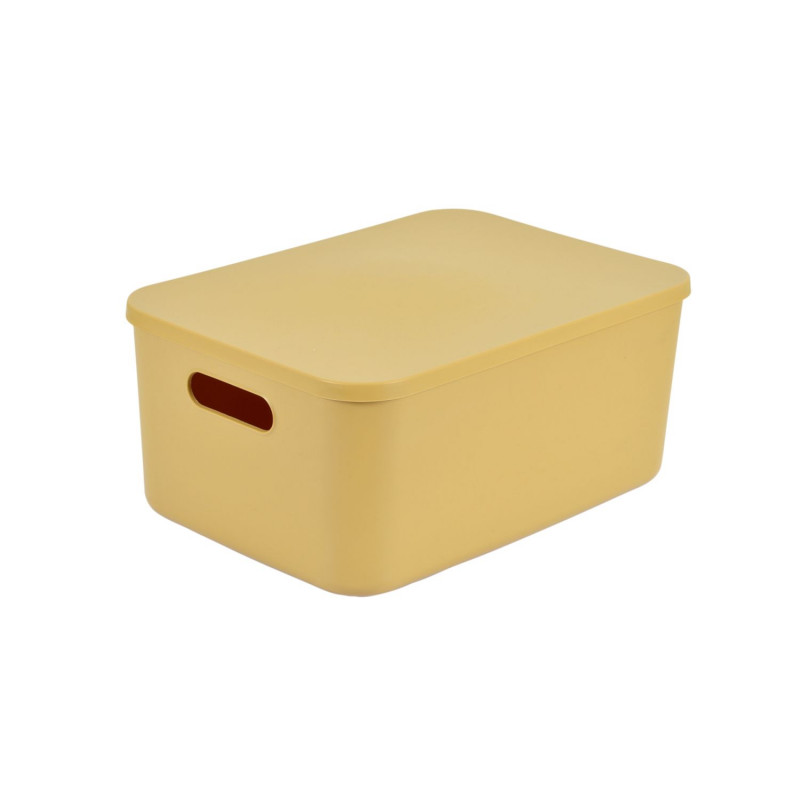 Boite avec couvercle CHROMACASE - 10,5 L - Ocre Boite avec couvercle CHROMACASE - 10,5 L - Ocre