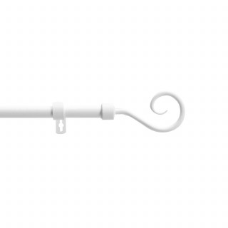 Kit de tringle à rideaux extensible ARABESQUE - L. 210 à 380 cm - Blanc