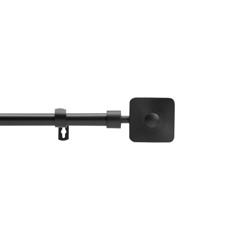 Kit de tringle à rideaux extensible SARITA - L. 210 à 380 cm - Noir