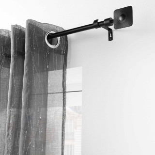 Kit de tringle à rideaux extensible SARITA - L. 210 à 380 cm - Noir